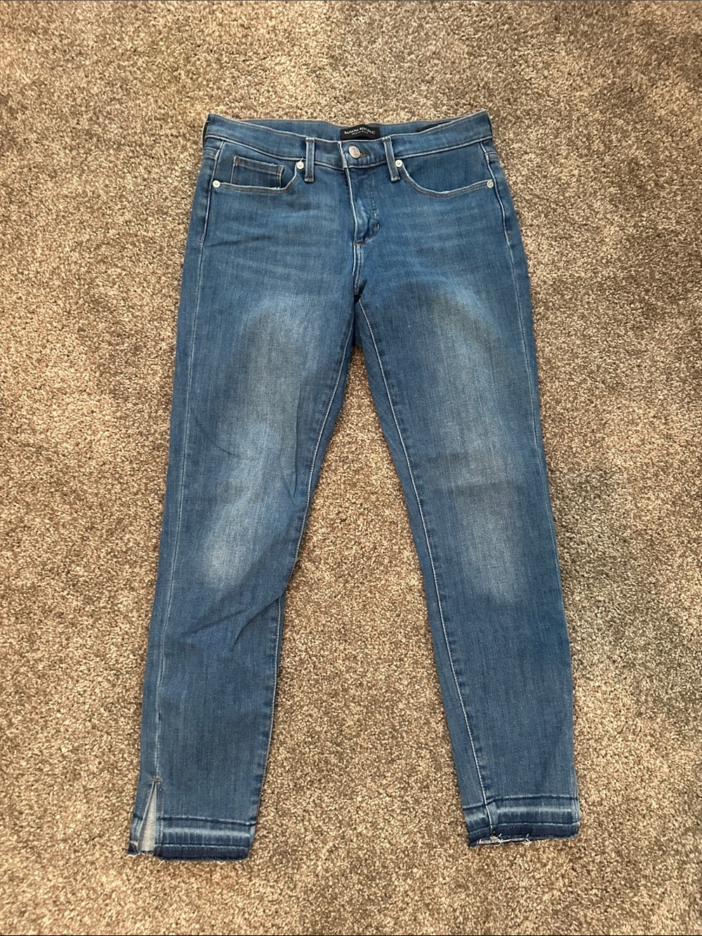 Banana Republic Slim Skinny Jeans in Mid Blue